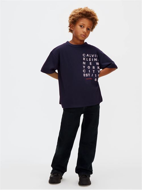 square logo t-shirt CALVIN KLEIN JEANS | LVCKSJA02BCFE